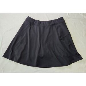 Talbots Womens Medium Black Athletic Skort Activewear Golf Tennis Athleisure Gym